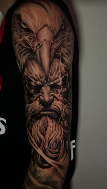 Tatuagem de Zeus no estilo Mitologia