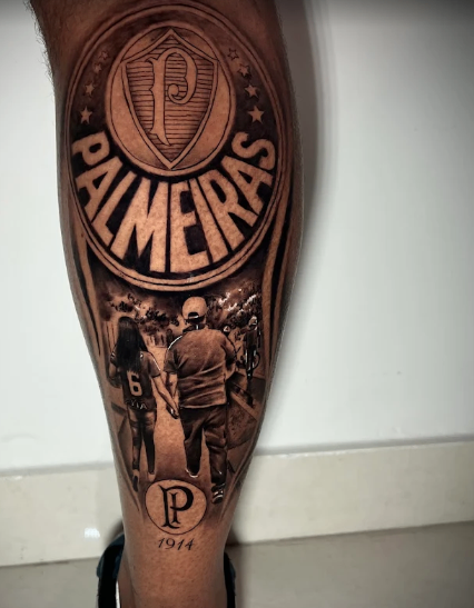 Tatuagem de Palmeiras no estilo Personalizada