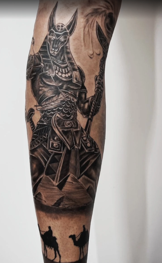 Tatuagem de Anubis no estilo Mitologia